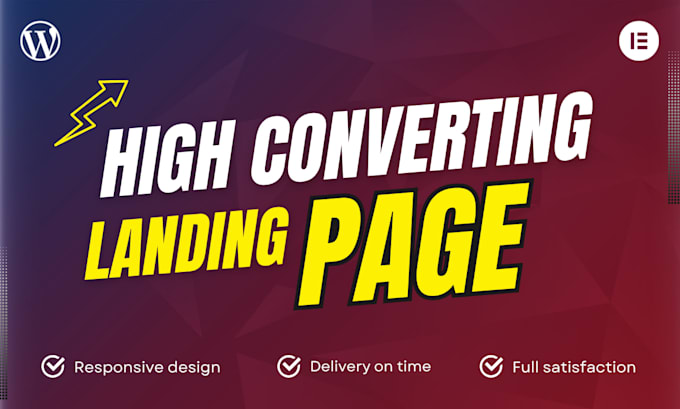 design a wordpress landing page