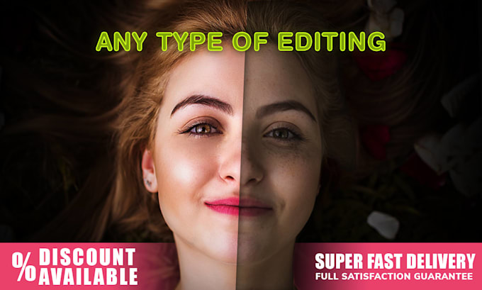 do quick photo editing, picture editing, skin retouching in photoshop
