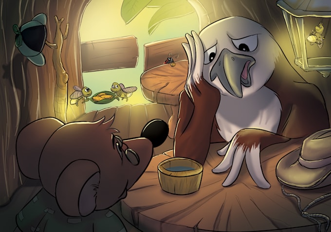 do illustration for children book