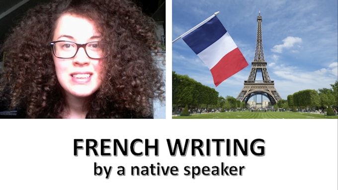 write your text in french