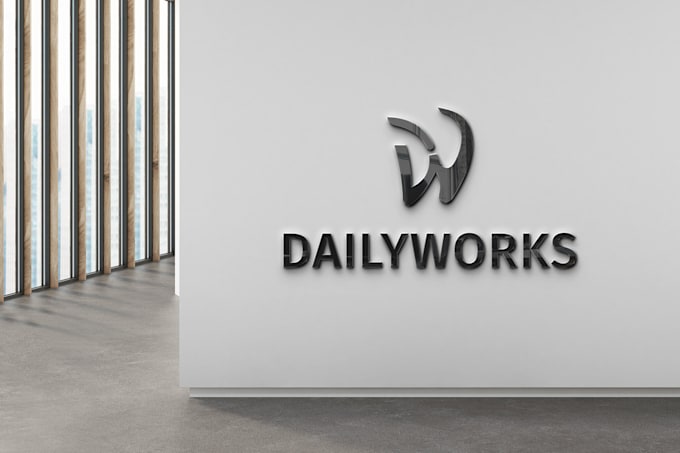 do logo design business branding with 3 variations