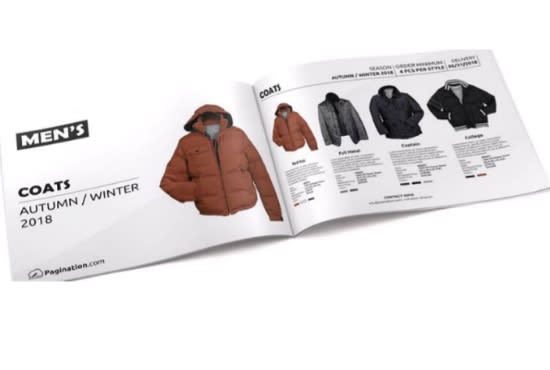 design lookbook,line sheet,sell sheet,catalog,order form