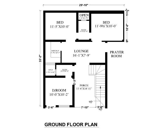 Redraw floor plan with autocad by Raomtoheed Fiverr