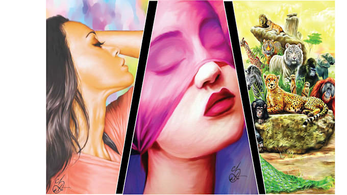 Do Digital Oil Painting Portrait For Couple And Family By Ace Graphic