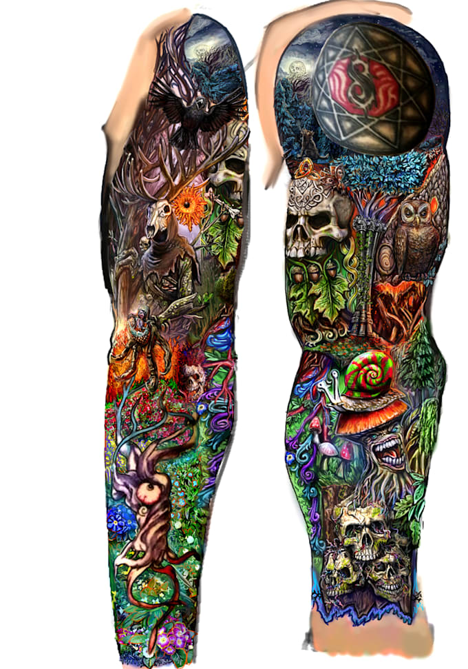 Design your tattoo for you before the inking begins by Olleyart Fiverr