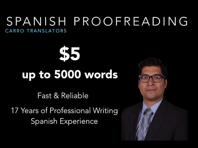 Proofread and edit in spanish by Carroservices Fiverr