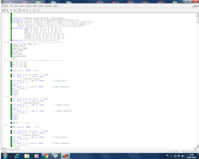 Help you with fortran code and monte carlo simulation by abdellah1711