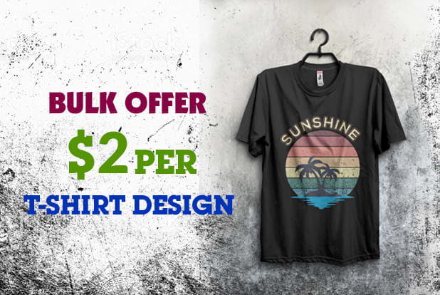 do awesome super trendy custom t shirt design