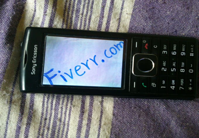 write anything that you want in my mobile phone screen