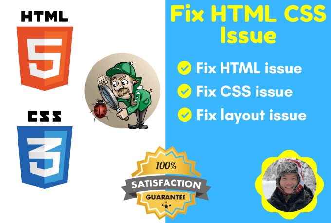 Fix issues in your html and css by Ingsolution | Fiverr