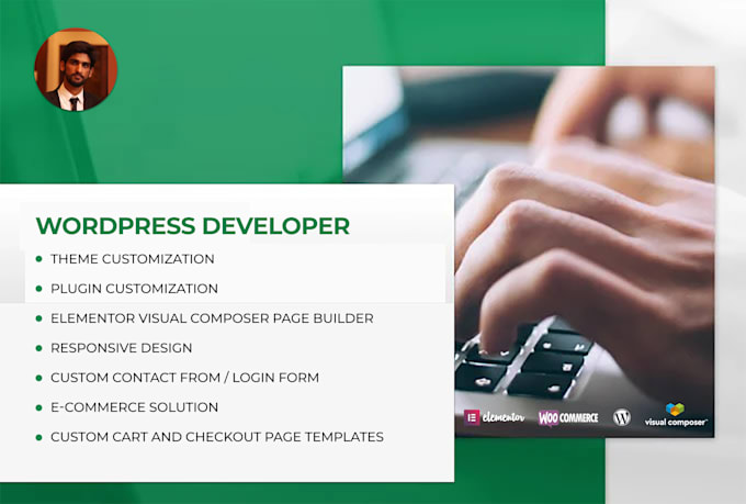 design wordpress website blog build landing page