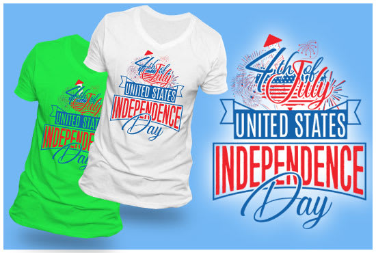 create 4th july independence day tshirt designs and others