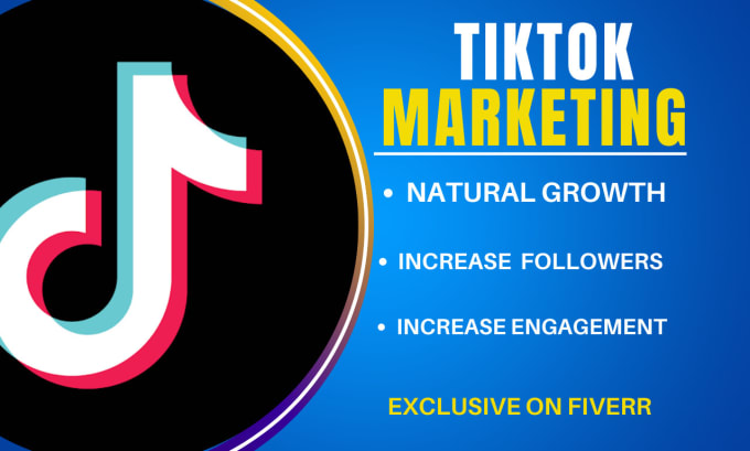 Top 5! I will do tiktok marketing manually organic,growth management