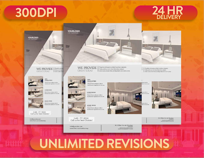 design professional flyers, brochure, catalogue, posters