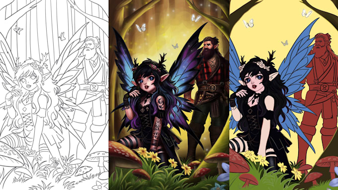 create enchanting children book illustrations