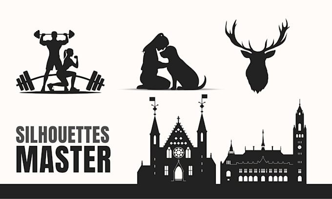 create a custom silhouettes for laser cutting, or digital all formats