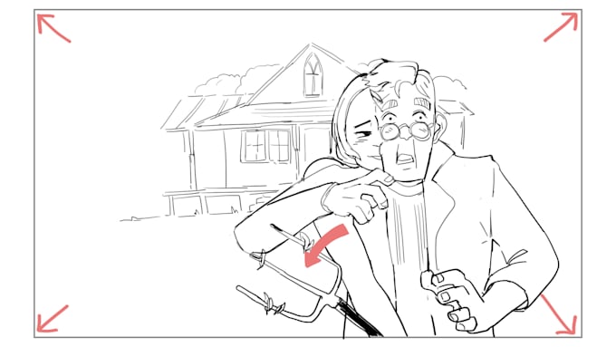 draw a storyboard or animatic for your film or game