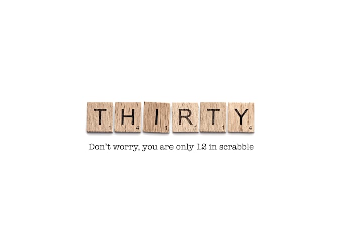Make A Funny Scrabble Birthday Card For Any Age By Pazlolit Fiverr
