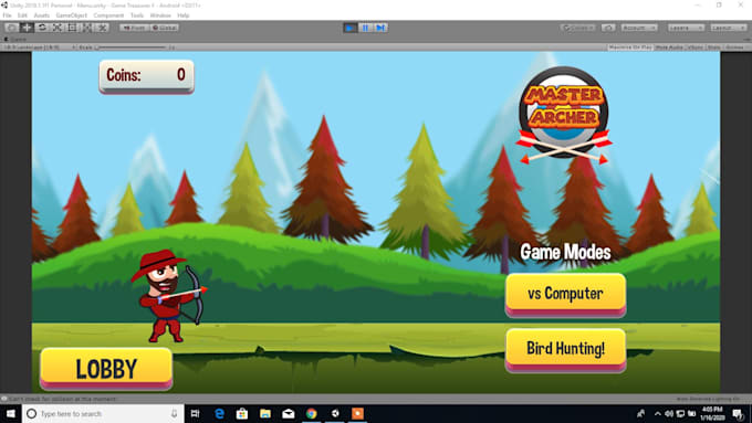 create any 2d, 3d games in unity