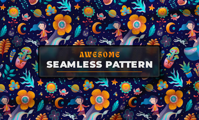 create awesome seamless pattern for print fabric textile