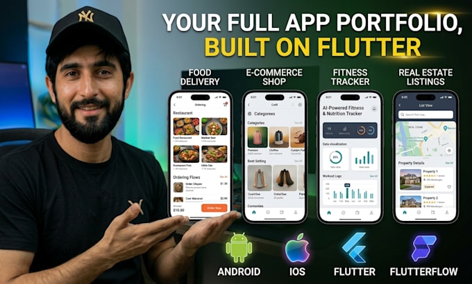 build flutter and flutterflow app for android and ios cross platform