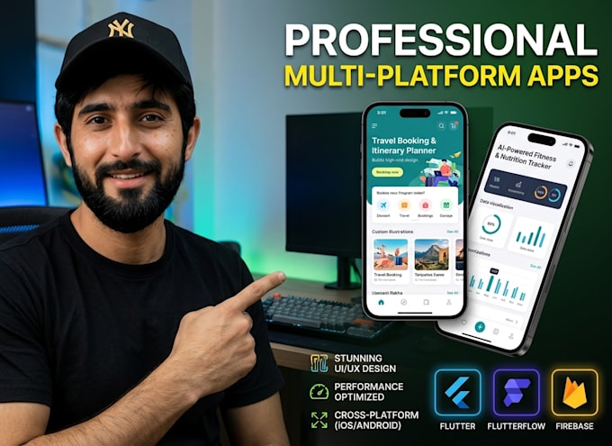 build flutter and flutterflow app for android and ios cross platform