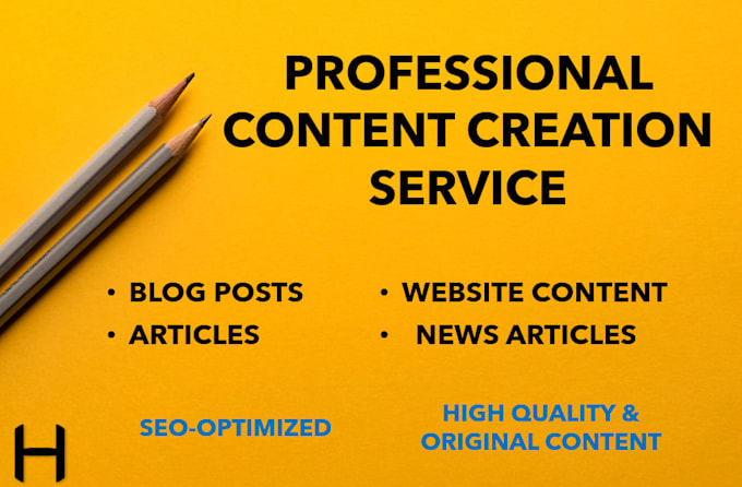 write articles and content for your website