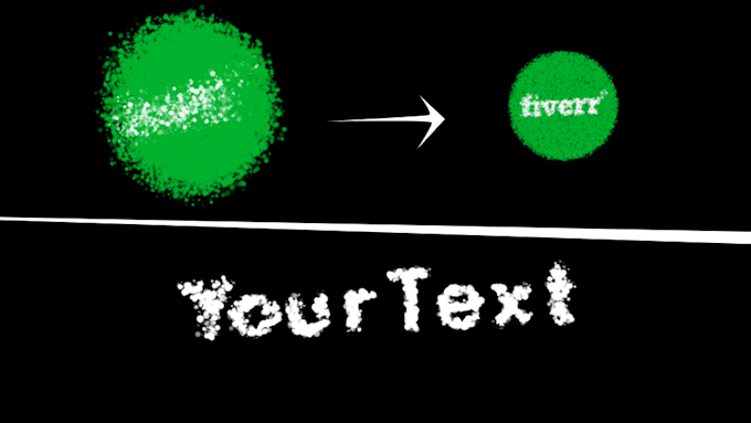 Create a particles animation with logo or text by E_vids | Fiverr