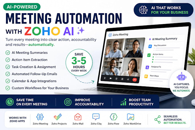 setup zoho ai powered tasks, notes, followups