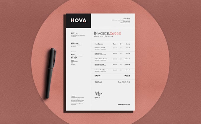 Design letterhead, invoice and quotation template by Branddesign_ | Fiverr