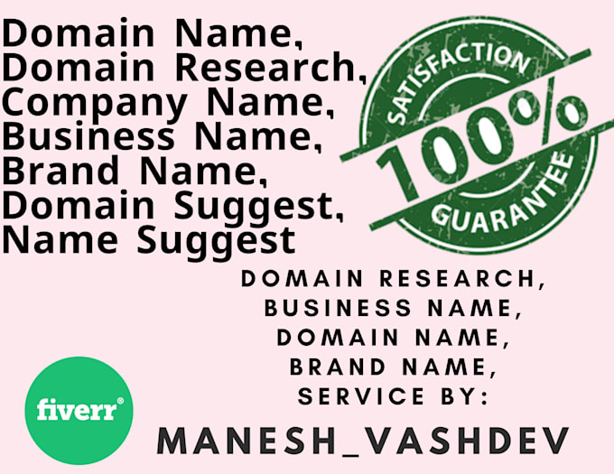 Do Domain Research Suggest Business Name Company Name By Manesh Vashdev What nicknames does manesh madhavan go by? fiverr