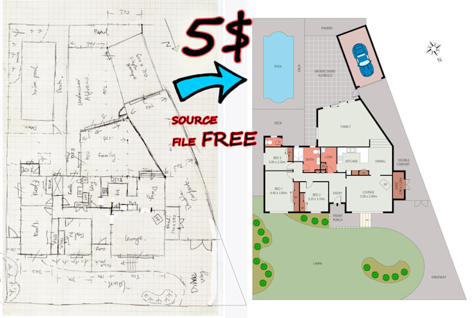 specialize in drafting real estate floor plan, site plan