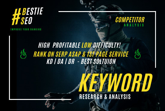 I will do excellent SEO keyword research and competitor analysis