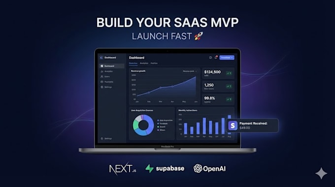 build your complete ai saas mvp with nextjs, supabase and stripe