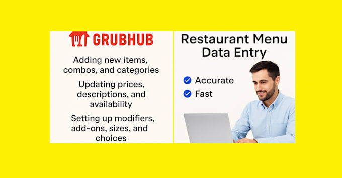 create or update your grubhub restaurant menu fast