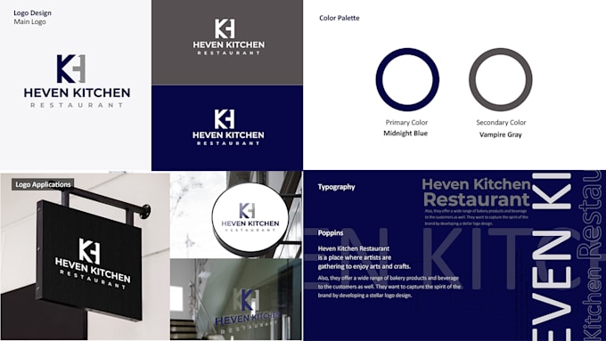 premium logo design with brand style guides
