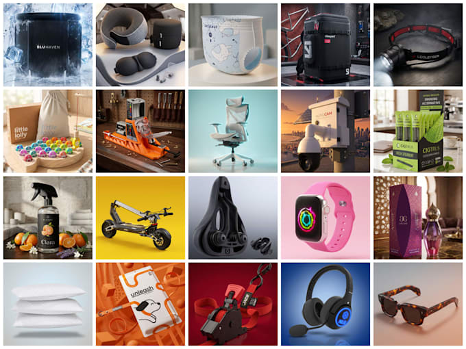 create photorealistic 3d product renders for amazon, shopify, and ecommerce
