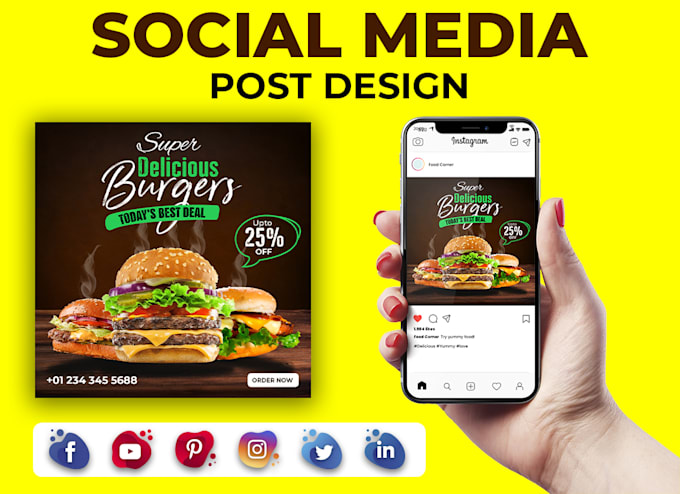 design social media posts, banner ads for instagram, facebook or linkedin