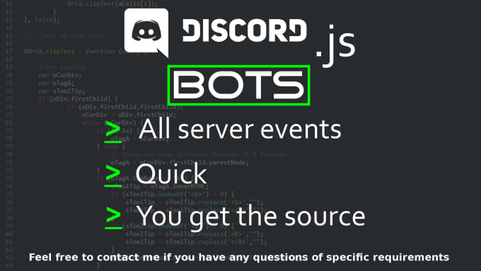 create your own discord bot using javascript by paulus9 fiverr