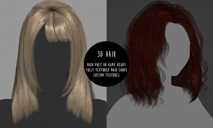create 3d and real time hair