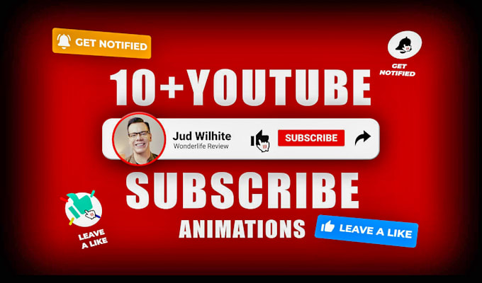 Make 3d youtube bell subscribe animations button by Motionclub | Fiverr