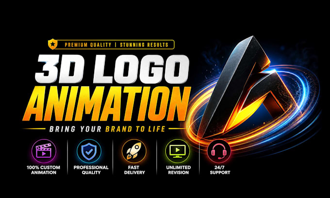 make animated logo intro video, and intro animation