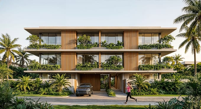 create 3d model and exterior house rendering