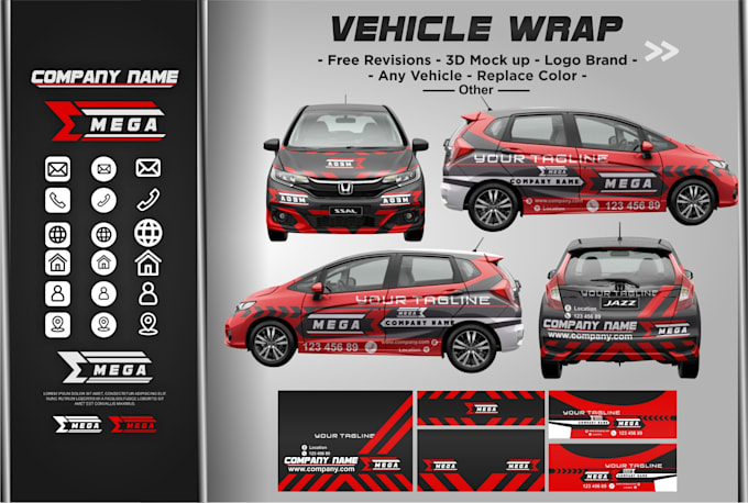 design professional vehicle wrap, car wrap and van wrap