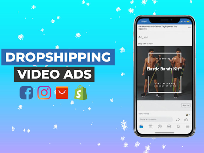 create facebook video ad for your dropshipping products