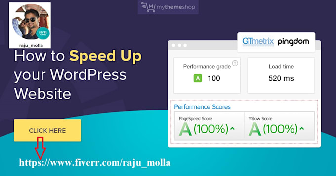 do wordpress speed optimization within 24 hours with gtmetrix