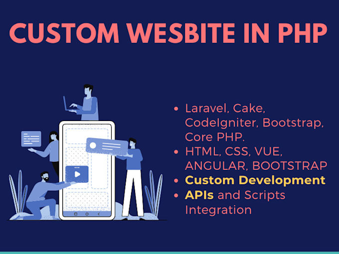 do ecommerce development in PHP, laravel and ci