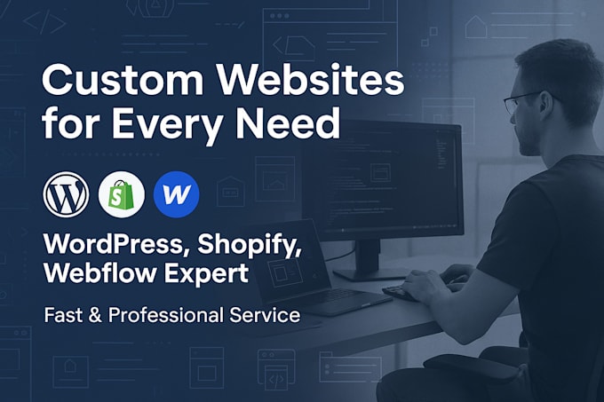build high converting websites on wordpress, shopify and webflow