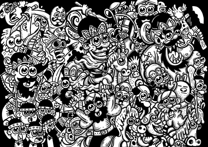 draw fun, quirky, and custom doodle art just for you