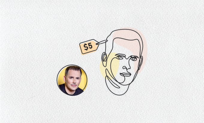 draw continuous line art illustration less 6 hours
